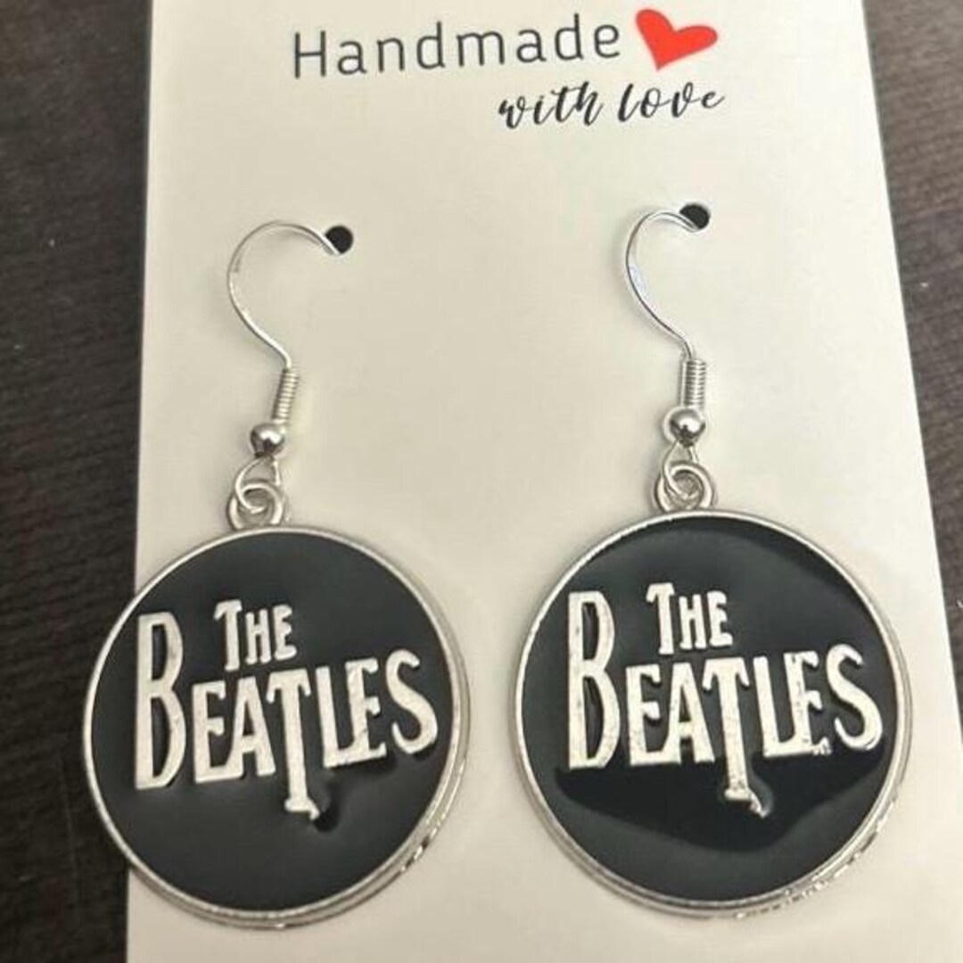 Handmade the Beatles Logo Earrings - Etsy