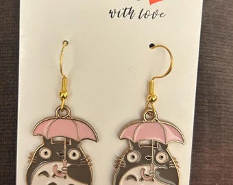 Handgjorda örhängen med Studio Ghibli-motiv, min granne Totoro