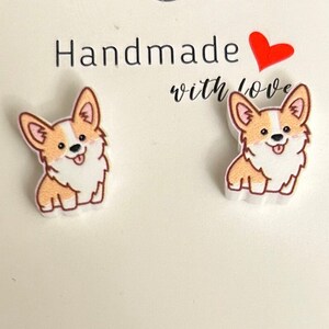 Handgemachte Ohrringe Corgis
