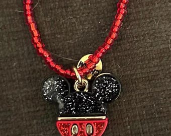 Handmade Disney Mickey mouse necklace