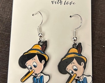 Vintage 925 Sterling Silver Disney Pinocchio Charm Pendant