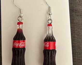 Handmade Coke bottle earrings