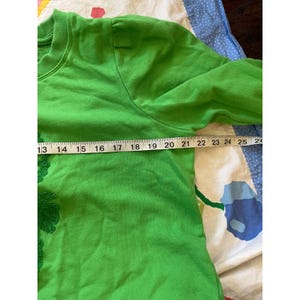 Maeve by Anthropologie Green Seahorse Puff Sleeve Sweatshirt Medium image 5