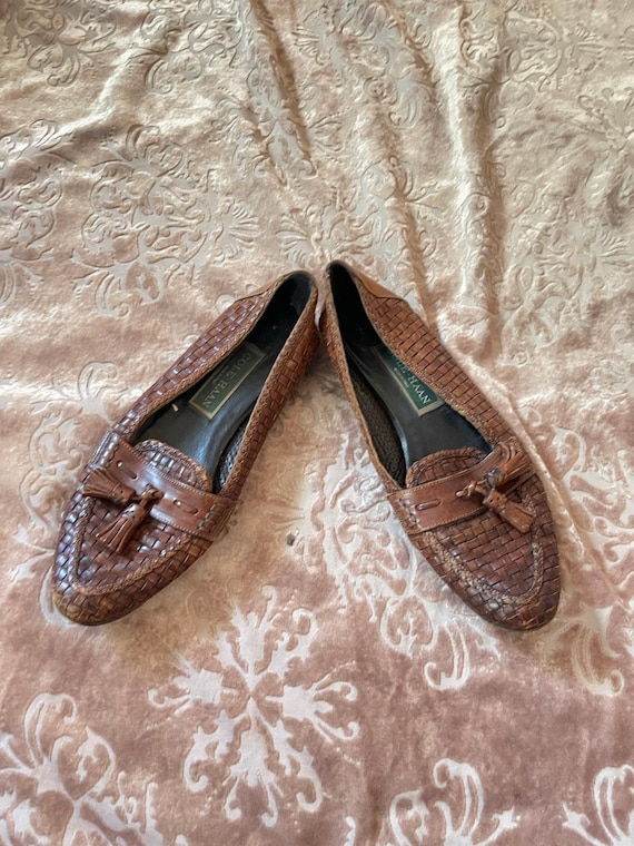 Vintage 80s Cole Haan Brown Woven Loafers Size 7.5 Narrow - Etsy