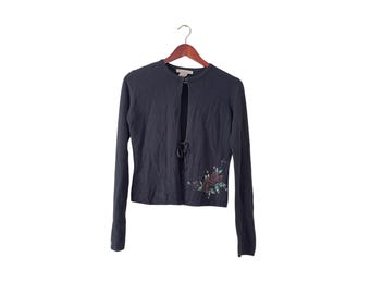 Vintage free people tie front boho cottagecore cardigan medium