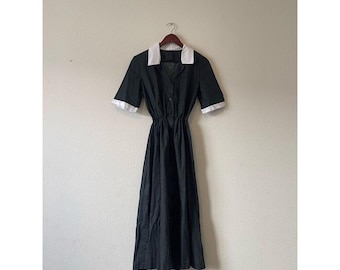 Vintage Rockabilly polka dot 50s style swing dress size x small