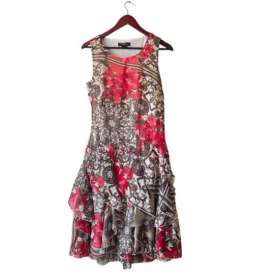 Robe Femme Signature By Robbie Bee Taille XL - Noir Et Blanc Volants - Neuve Avec étiquettes