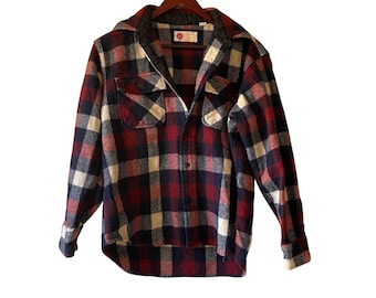 Medium 50s Wool Cruiser Jacket/ Plaid Wool Ranger Skyline Four
