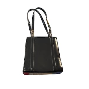 バッグ 00s Y2K Archive Patent Leather Bag Black Y2k Guess Black Patent Leather Shoulder Bag G Logo Hardware Zip