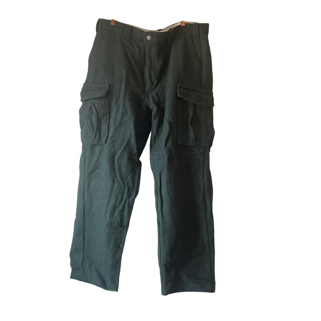 Vintage CODET Green Wool Military Cargo Pants Mens 38x33 Utility ...
