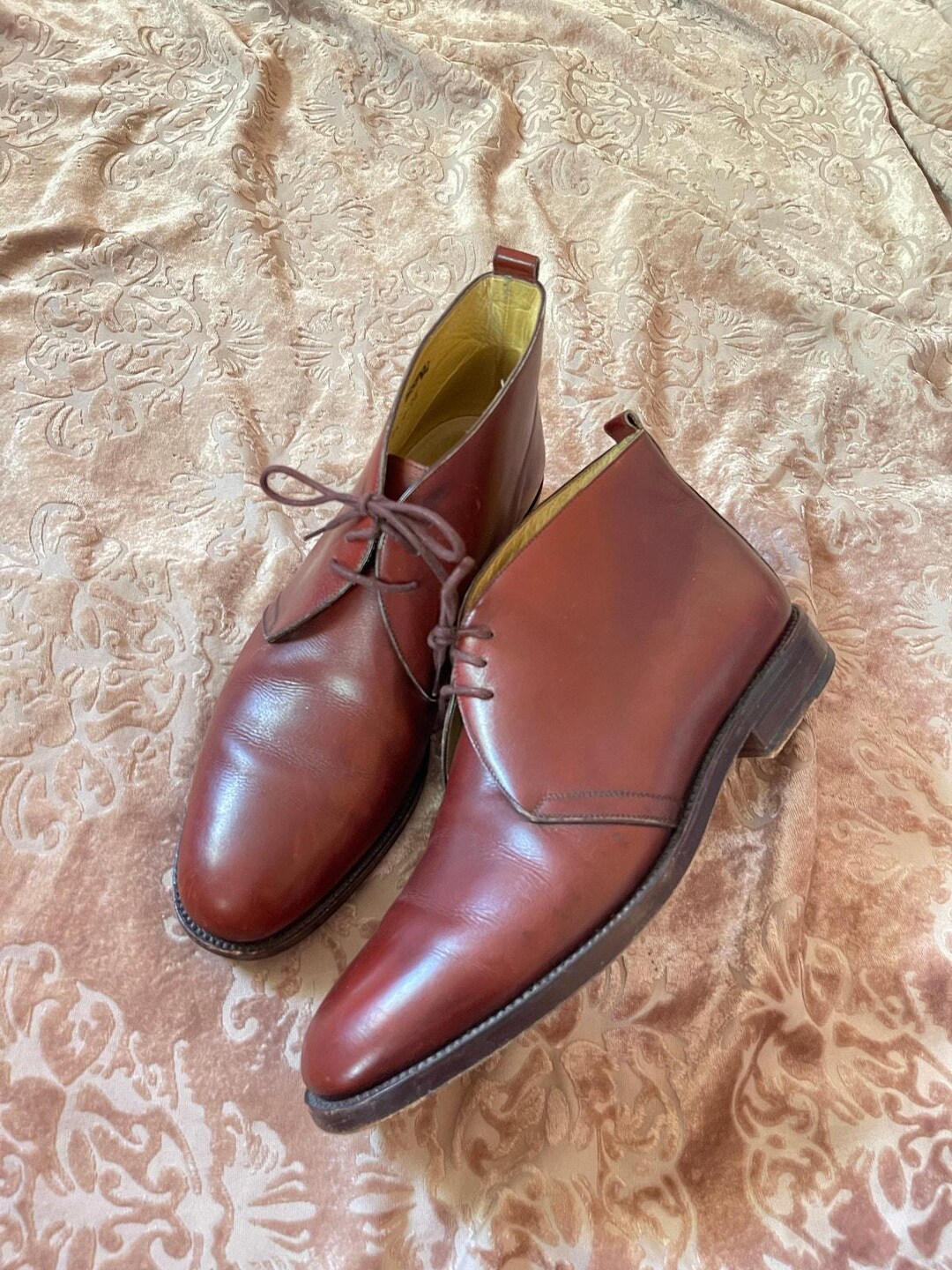 コールハーン メンズ ヴィンテージ ブラウン チャッカブーツ サイズ8.5