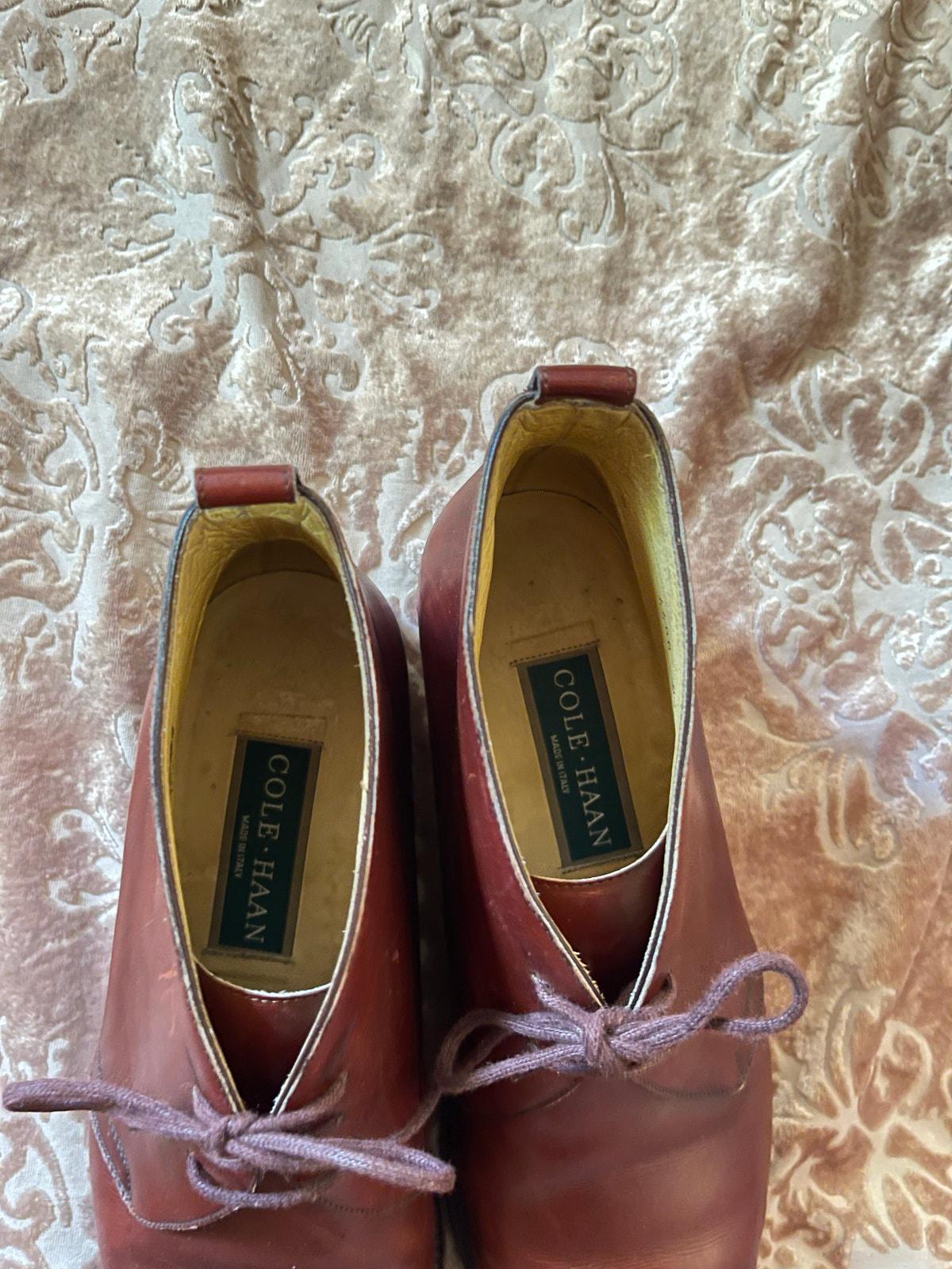 コールハーン メンズ ヴィンテージ ブラウン チャッカブーツ サイズ8.5