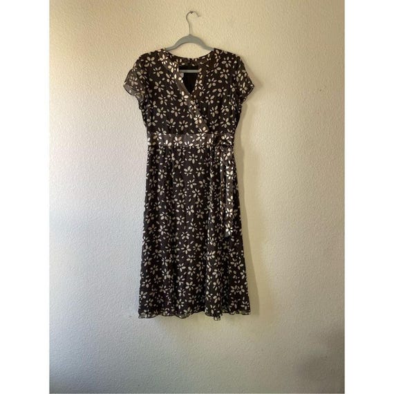 Vintage Talbots 100% Silk Floral Faux wrap Dress Size 8 Petite - Etsy