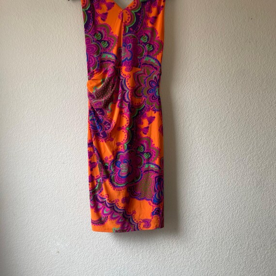 ralph lauren orange paisley dress Lauren Ralph Lauren Stretch Satin One Shoulder Paisley Dress Orange 1A