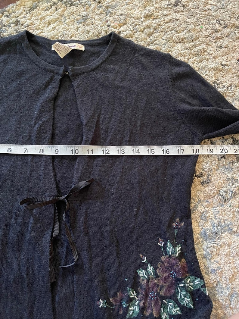 Vintage free people tie front boho cottagecore cardigan medium image 6
