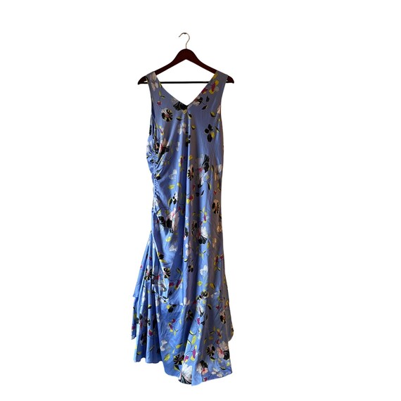 rachel roy asymmetrical dress Collection Blue Floral Ruched Maxi 16W Sleeveless Size:Custom (0-12 US, 32-44 EU) Anastasia Satin Leopard Maxi summer 26 Mesh dress while a fun lively