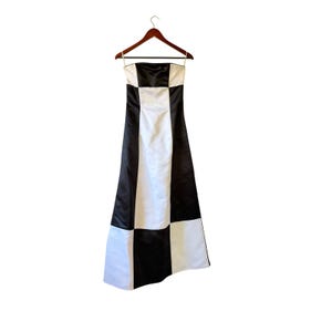 jessica mcclintock black and white dress Bust:58 floral evening gown Isabella Dress | Maxi
