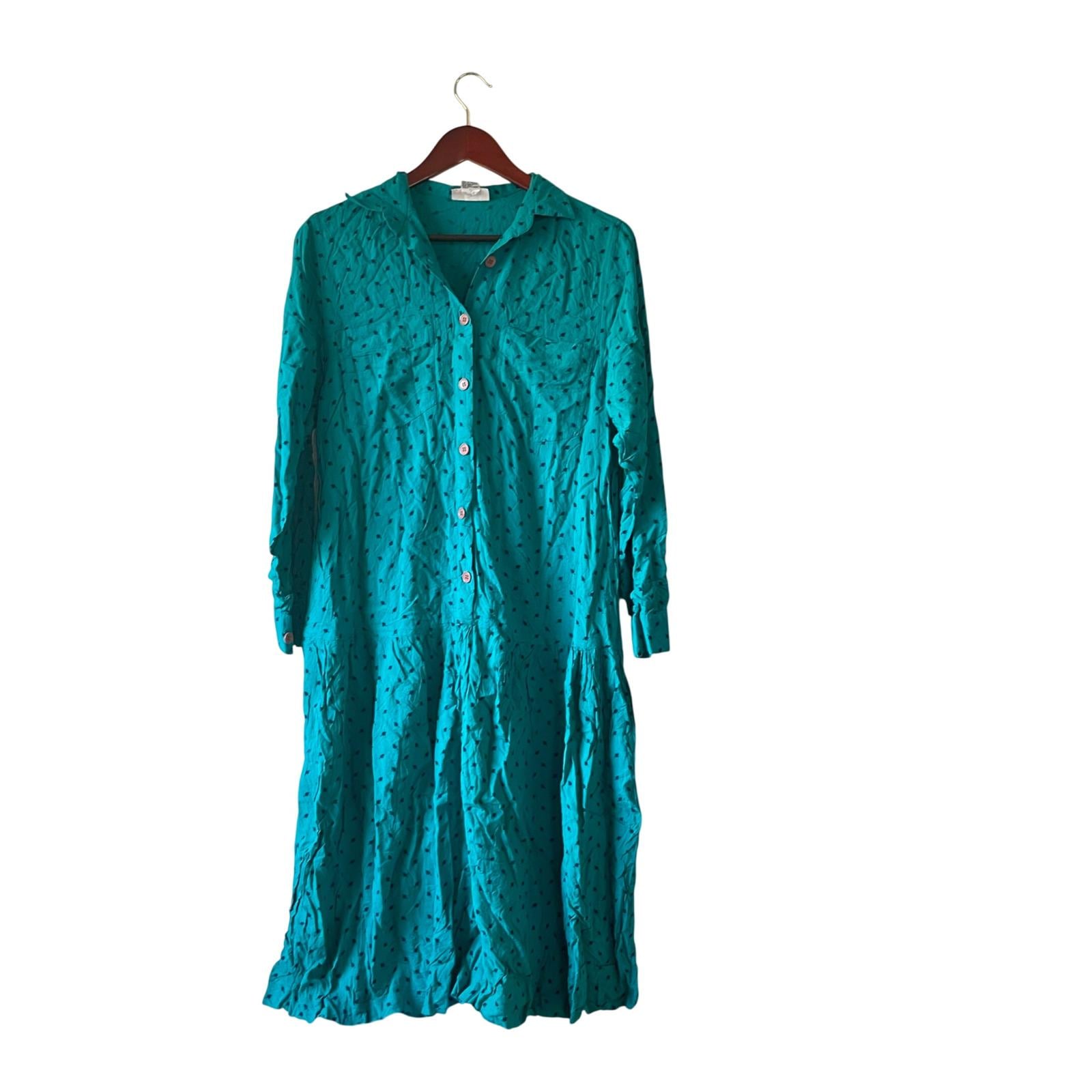 chinese dress ladies Light Blue Organza Ruffles Lace Long Sleeve Maternity Dress for Photoshoot 24W / B115
