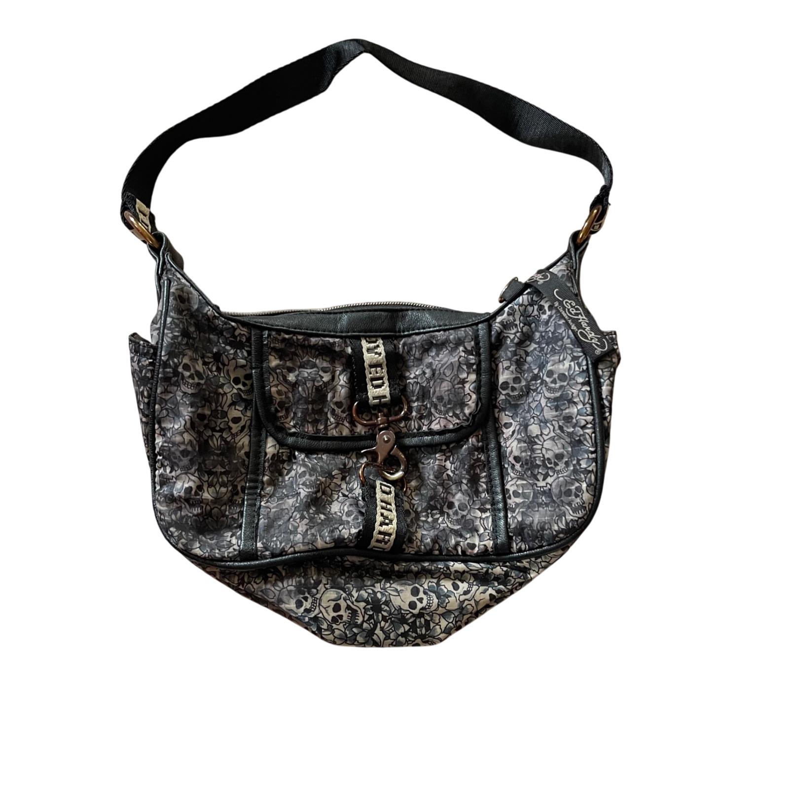 Ed Hardy Skull Hobo Bag Purse Y2K Shoulder Bag Designer - Etsy