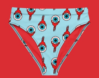 Eyeball High-Waisted Bikini Bottom