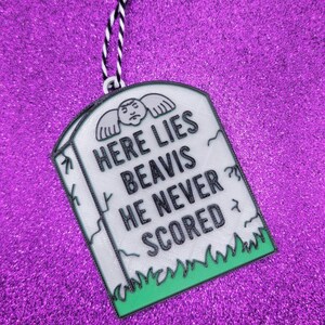 Never Scored Gravestone 3D Printed Funny Pop Culture Christmas Ornament