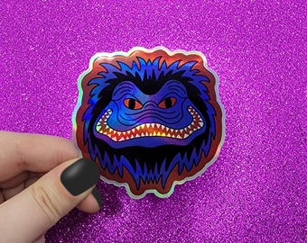 Critter Horror Movie Holographic Sticker