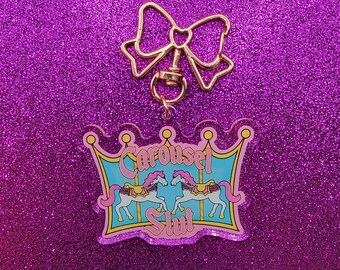 Carousel Slut Acrylic Keychain, Bag Charm