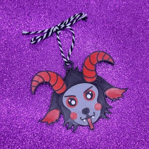 Cute Krampus Spooky Christmas Ornament 3D Printed
