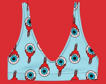 Augäpfel Gefüttertes Bikini Oberteil