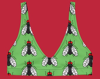 Fliegen Gefüttertes Bikini Oberteil