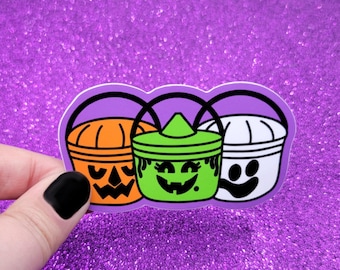 Halloween Buckets Sticker 2.5"x3"