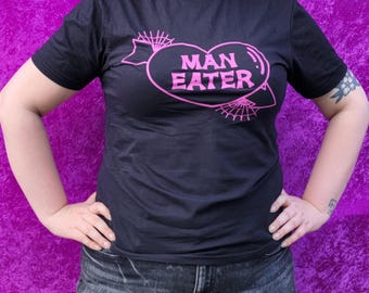 Man Eater Black T Shirt
