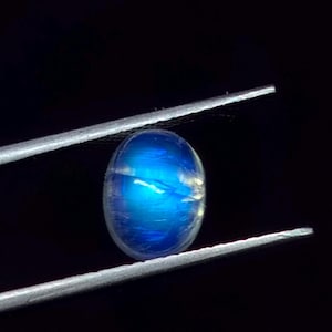 Ethereal White Rainbow Moonstone Cabochon | 2.40 Carat Oval Gem | Glowing Moonstone for Artisan Jewelry
