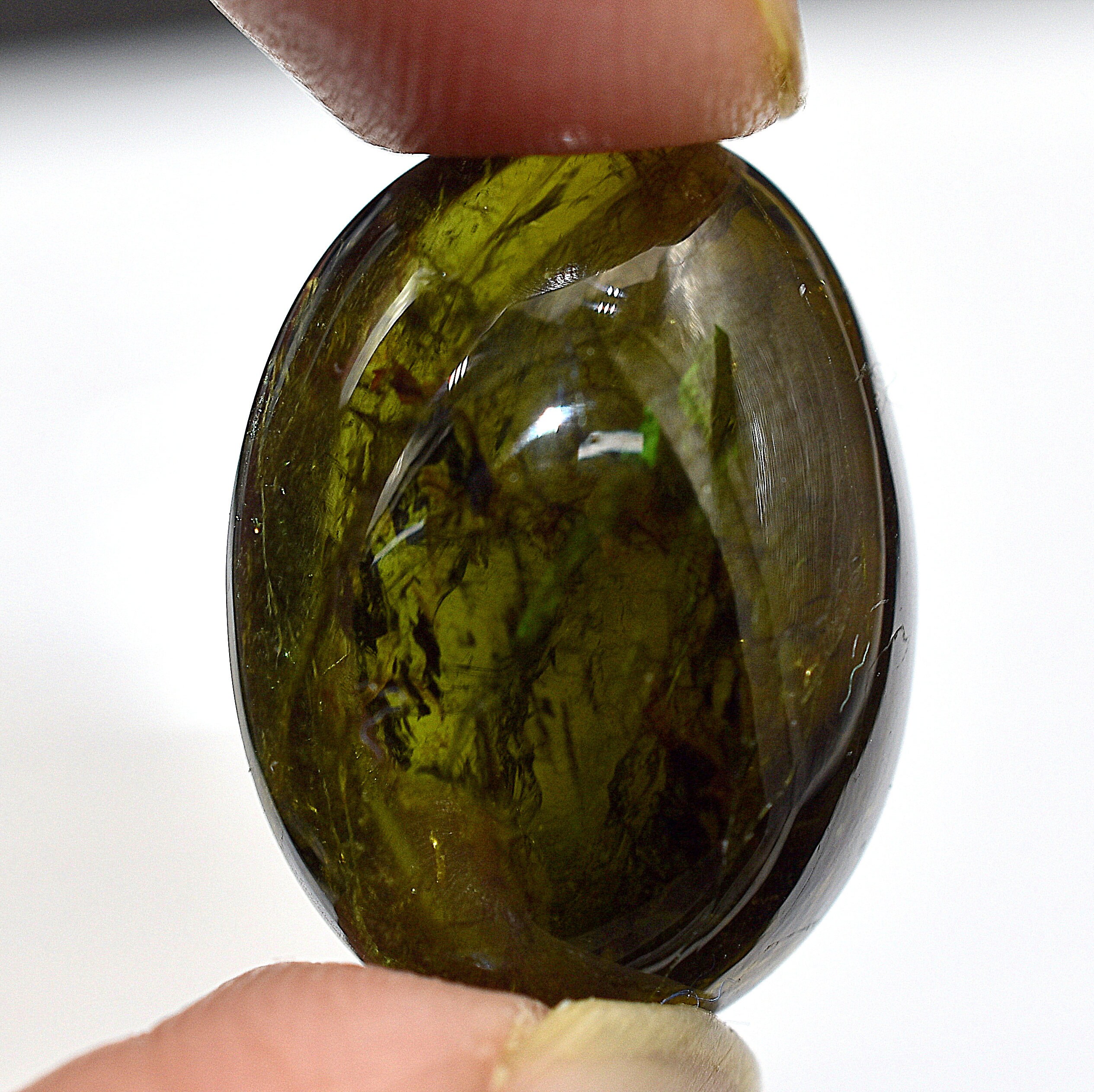 Schwarzer Turmalin Ring - Gold Plattiert, Natürlicher Kristallstein, Verstellbar