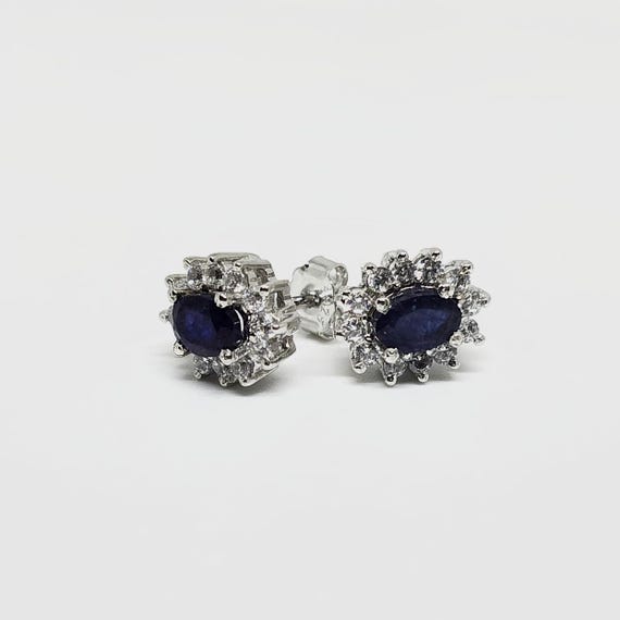 Boucles D’oreilles 925 Argent Iolite Handmade – Forme Larme, Cadeau Inde