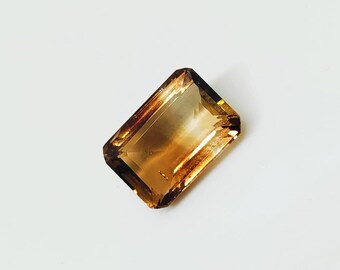 Faceted Imperial Topaz Gemstone | 5.40 ct Golden-Orange Jewelry Stone