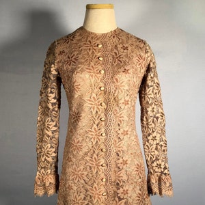 50’s-60’s Brown Summer Dress by Irene Dare Casual main image 1