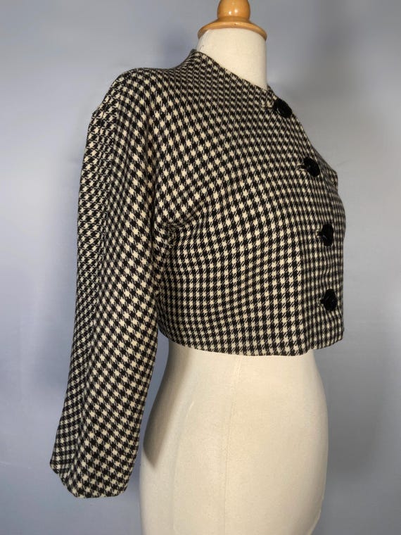 1940s Short Houndstooth Jacket - image 5