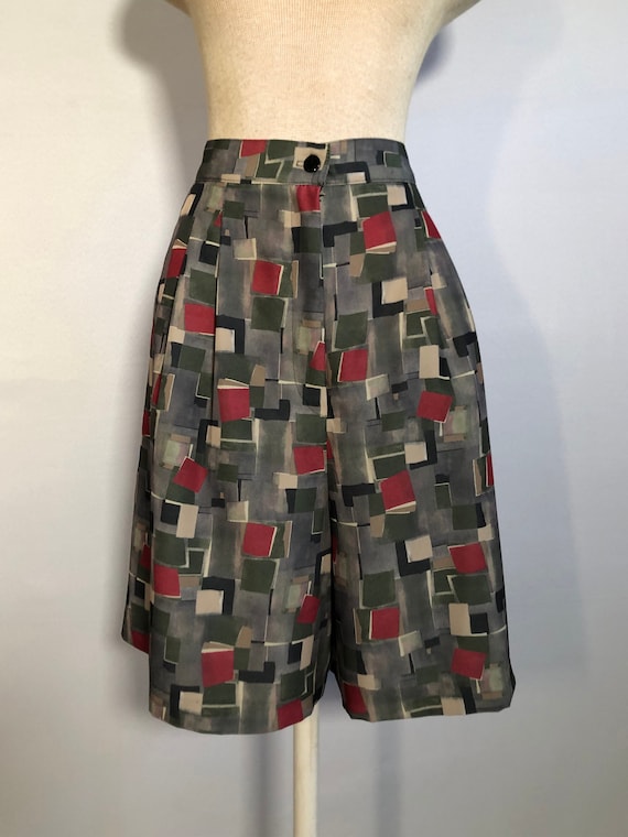 CLEARANCE! 1980s Modernist Pleated Shorts by Dana 
