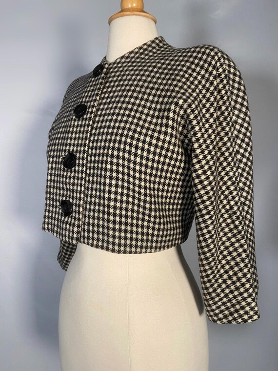 1940s Short Houndstooth Jacket - image 4