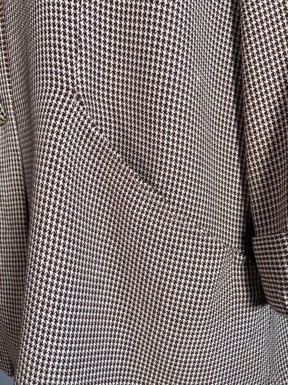 Early 1950s Rayon Houndstooth Jacket - image 7