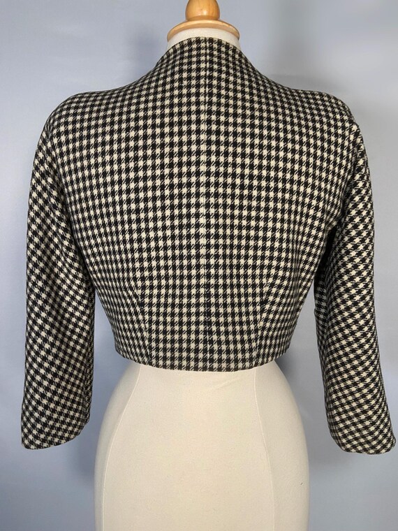 1940s Short Houndstooth Jacket - image 3