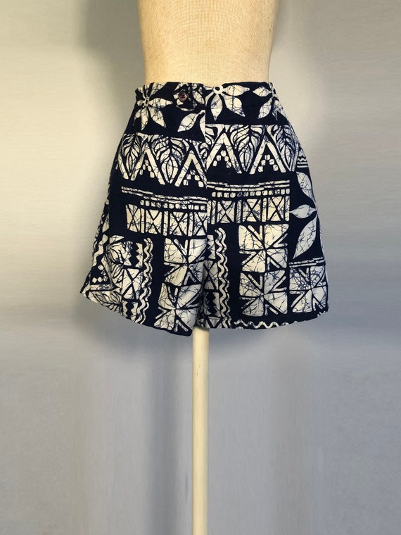 1970s Jantzer Batik Print Swim Trunks