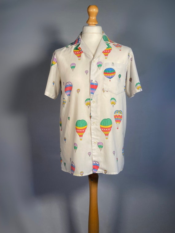 1970s Mans Balloon Print Shirt