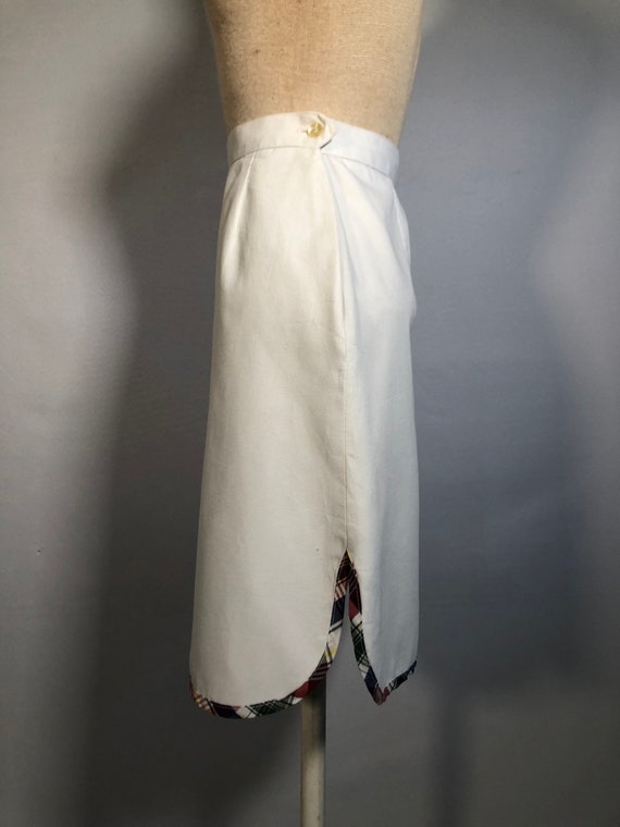 1970s Sail Boat Skirt with Culotte Slip by Joyce … - image 6