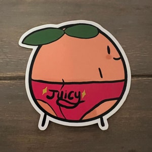 Peachy Buns Juicy Sticker - Cute Kawaii Design