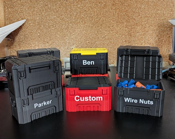 Featured listing image: Personalized Magnetic Toolbox Container