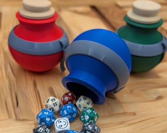 Potion Bottle Dice Holder: Fantasy RPG DnD Cosplay Prop