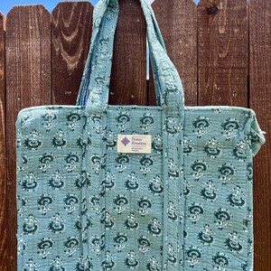 Medium - Abstract Flower Tote Bag