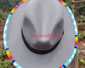 Allmloers Fedora Hats for Men and Women Classic Wide Brim Hat Cap Jazz Hat Fashionable Women's Fedoras Dress Hat
